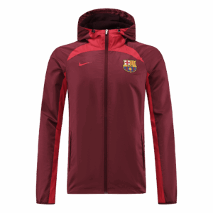 Barcelona 2022 Windbreaker Hoodie Jacket Red