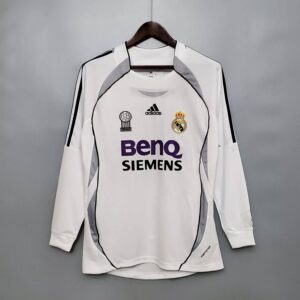 Real Madrid 2006/07 Home Long Sleeves Retro Jersey
