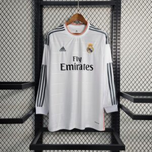 Real Madrid 2013/14 Home Long Sleeve Retro Jersey