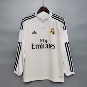 Real Madrid 2014/15 Home Long Sleeves Retro Jersey