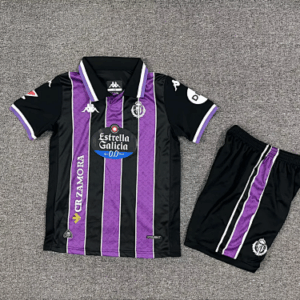 Real Valladolid 2025/26 Away Kids Jersey And Shorts Kit