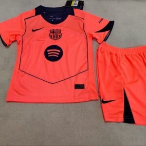 Barcelona 2025/26 Third Kids Jersey And Shorts Kit