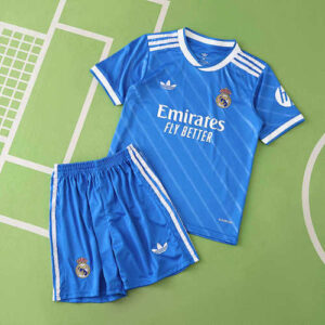 Real Madrid 2025/26 Third Kids Jersey And Shorts Kit