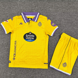 Real Valladolid 2025/26 Third Kids Jersey And Shorts Kit